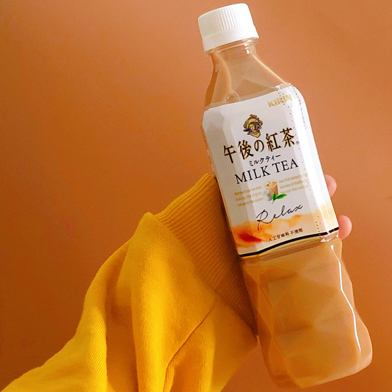 4瓶 日本进口kirin麒麟午后红茶奶茶味茶饮料0脂肪夏日饮品500ml - 爱