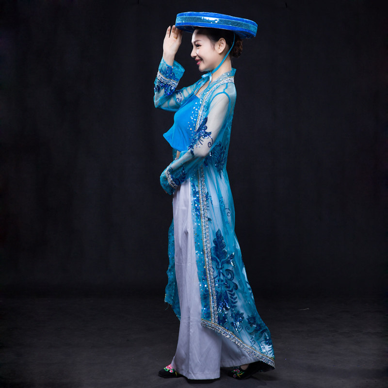 服装晴焱定制特色民族风京族古典少数民族渔家姑娘民族服装