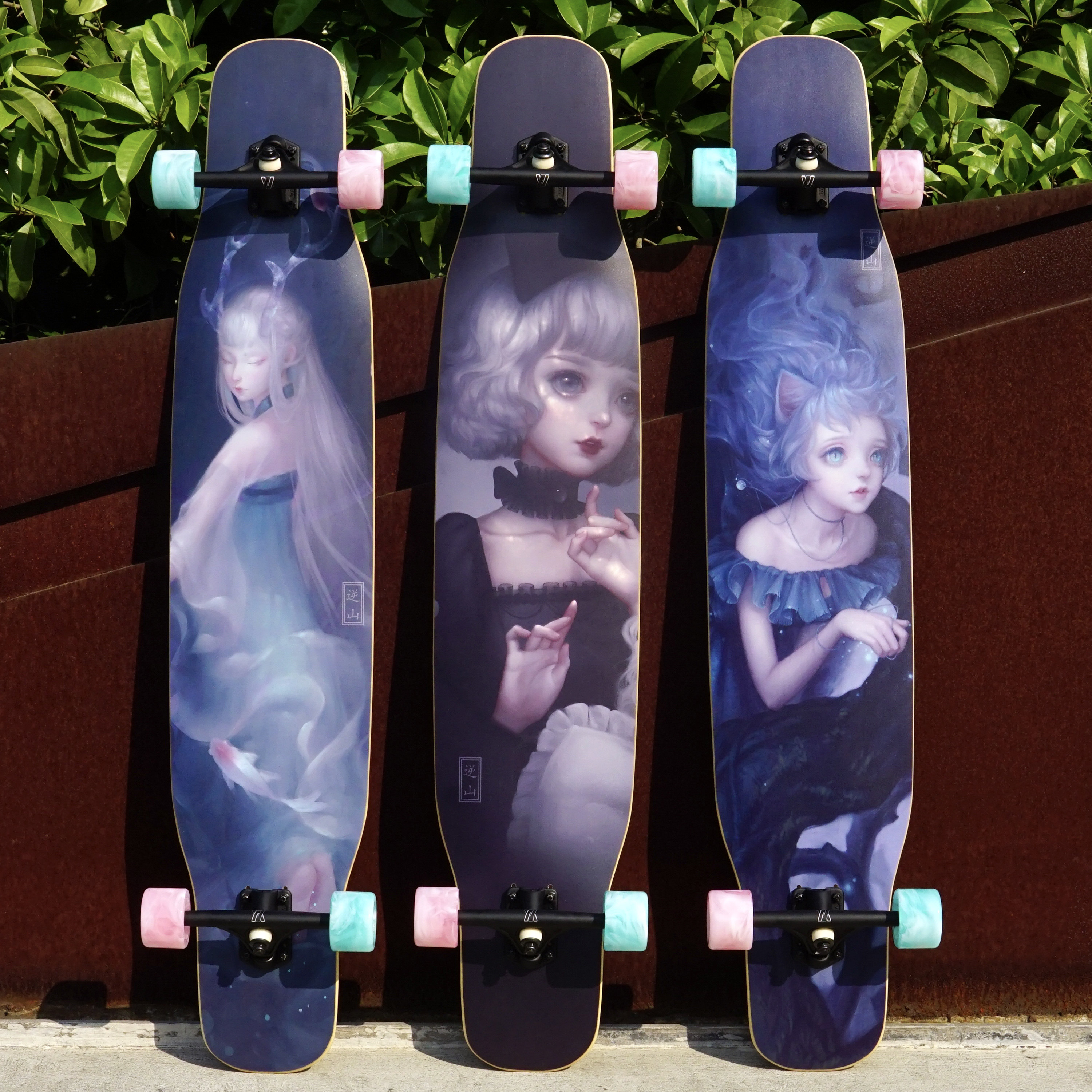 逆山全系白狐长板成人男女初学者入门舞板专业滑板