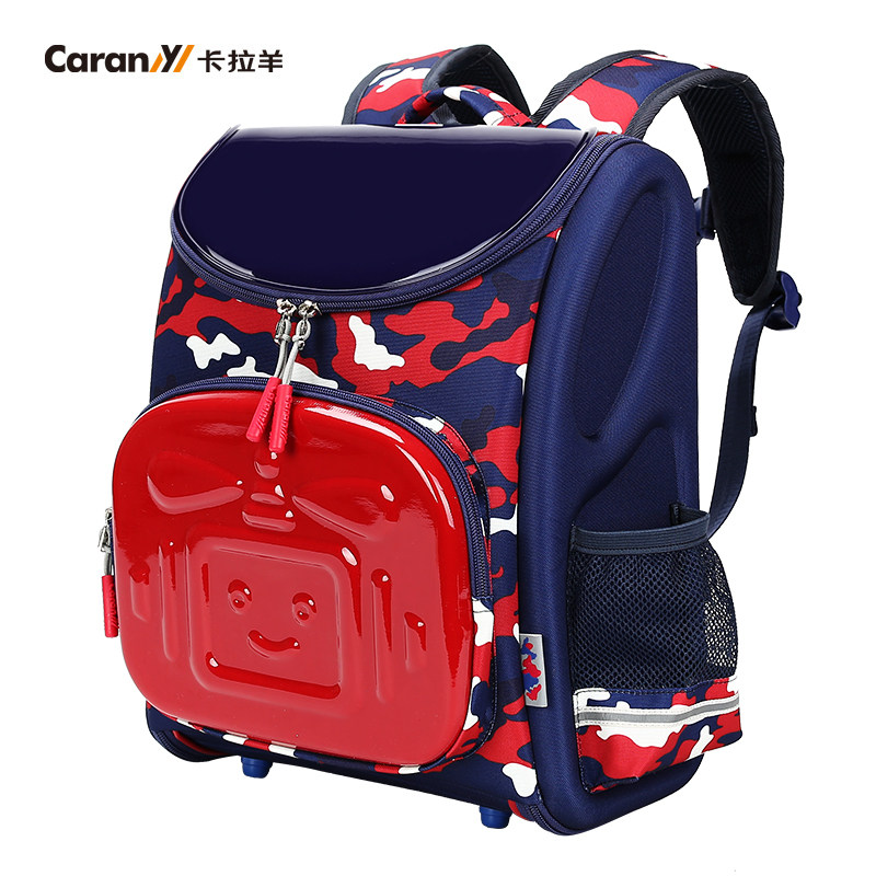 卡拉羊儿童书包小学生1-3年级男童女童减负护脊双肩背包小学书包
