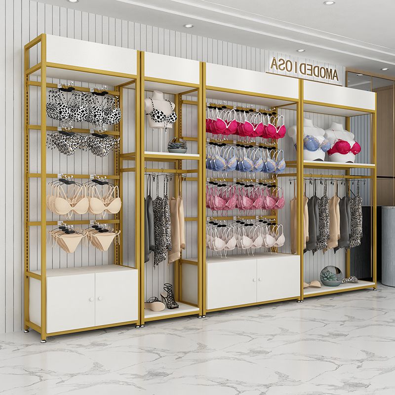 内衣展示架展示柜靠墙文胸内裤铁艺货架女士内衣中岛内衣货架