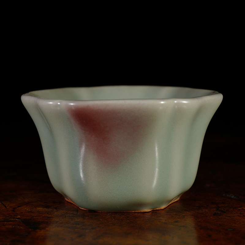 龙圣龙圣华华苑王铮小神仙仿古钧瓷葵口杯河南钧窑茶杯