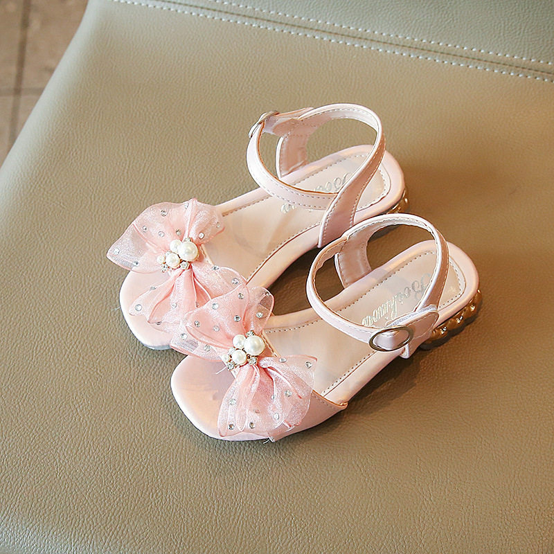 凉鞋女童2022年夏季新款中大沙滩软皮皮软女童公主时尚休闲沙滩鞋