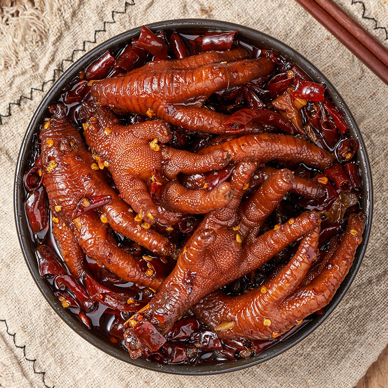 解馋麻辣鸡爪重庆特产小吃吃香辣味凤爪袋装鸡肉零食