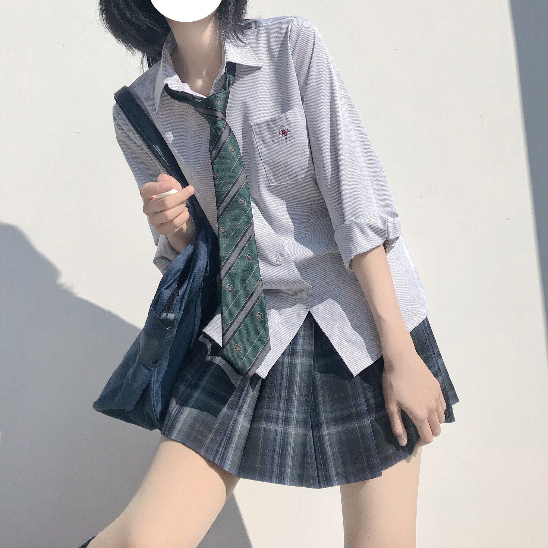 潘特维拉柏津jk衬衫长袖短袖原创刺绣校供衬衫