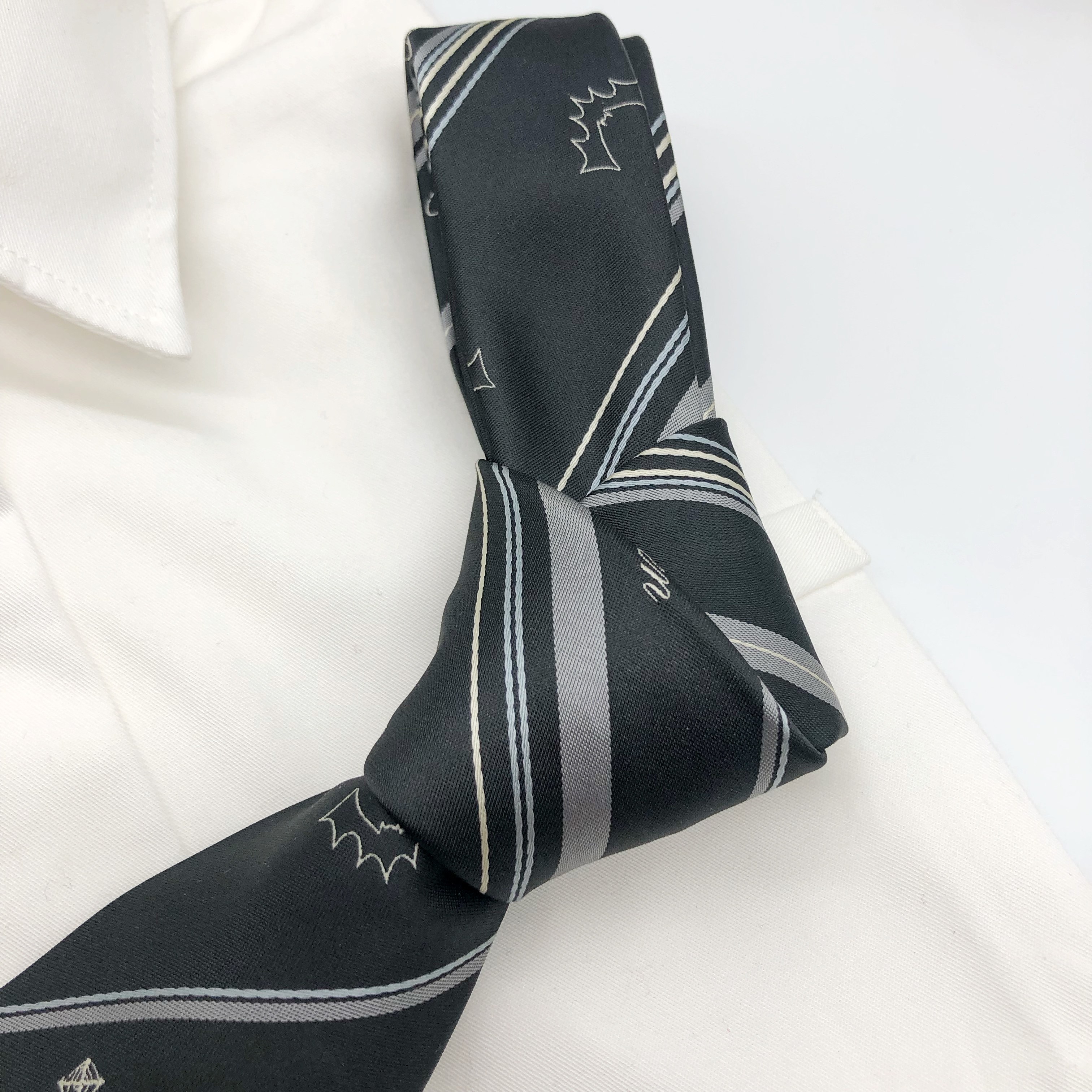 【潘特维拉】小蝙蝠 烫金版jk/dk制服原创设计领带领结水衬衫配件