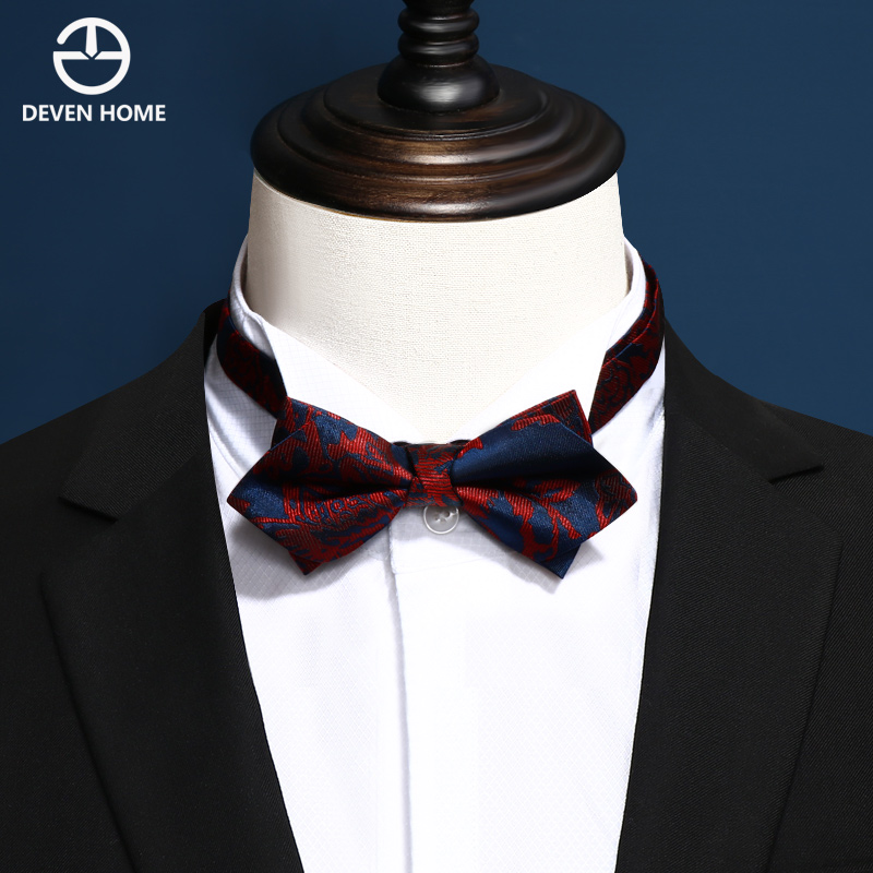 红色煲呔蝴蝶结男士领结英伦新郎领花结婚高档领结
