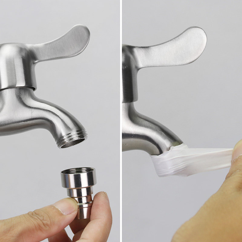 包胶4分分内牙粗螺纹洗衣机水龙头接头奶嘴洗车洗车水管接头