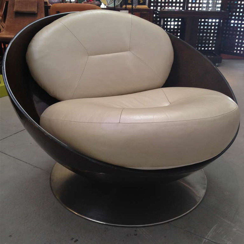 设计师玻璃钢大碗圆球创意子宫酒店售楼处接待高档椅子