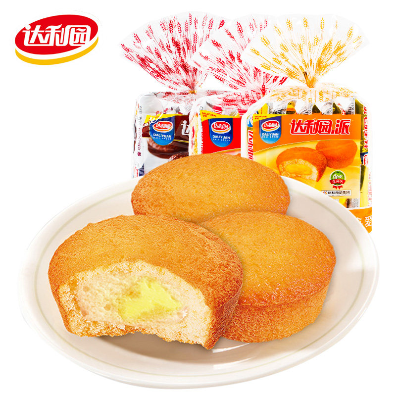 达利园夹心300g草莓蛋黄早餐糕点休闲零食巧克力酥性饼干