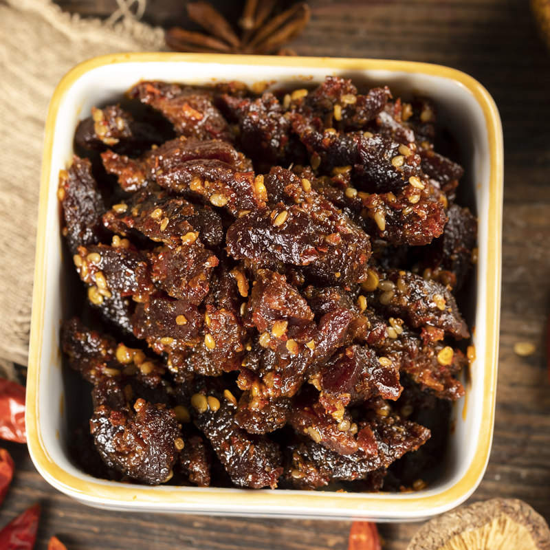 牦牛厂家直发甘孜理塘特产高城鹏飞油炸牛肉干牛肉类