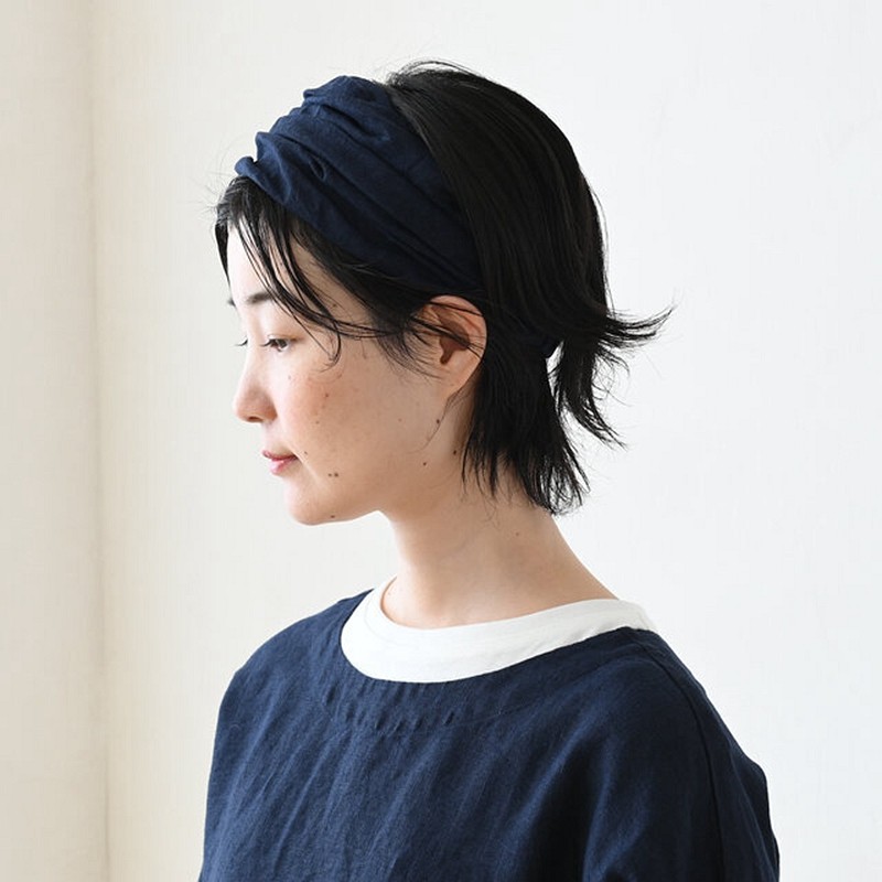 十月日本同步亚麻发带森系百搭发饰交叉文艺发饰