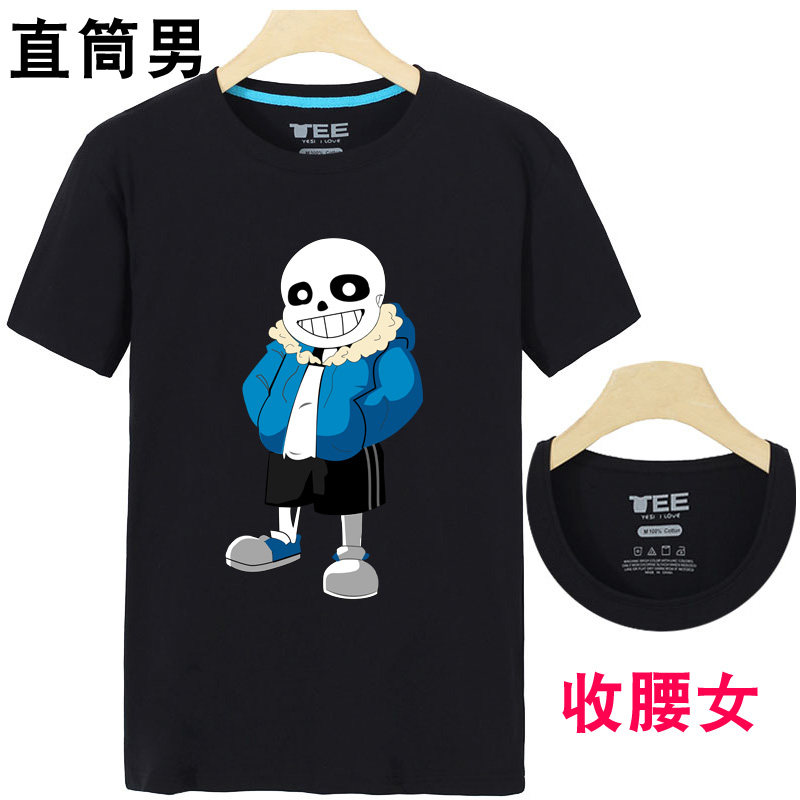 夜光传说之下恤男二次元动漫周边cos衣服sans游戏t恤