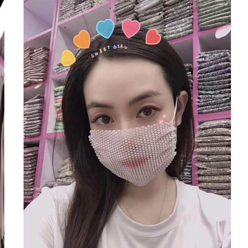 个性夏季明星透气立体镂空流行骑行遮阳透明口罩