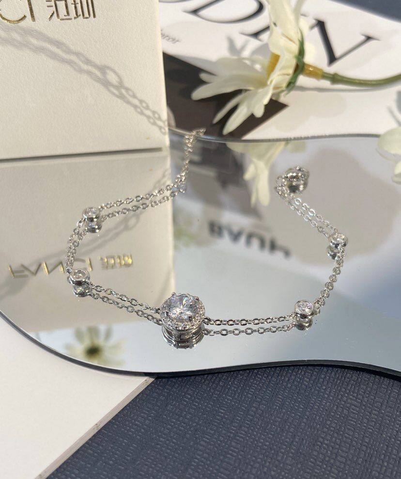 fanci范琦星点系列s925纯银手链女款满镶锆石手链