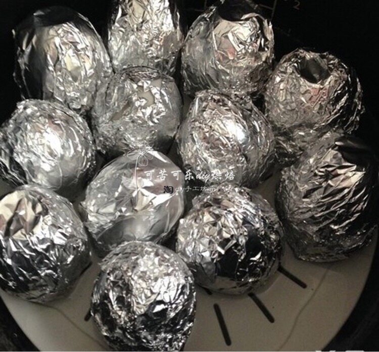 锡纸100张鸡蛋包鸡蛋咸蛋不掉掉色米蛋糯米纸包锡纸