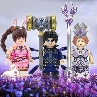 乐高斗罗大陆唐三moc人偶仔小舞魂积木拼装塑料积木