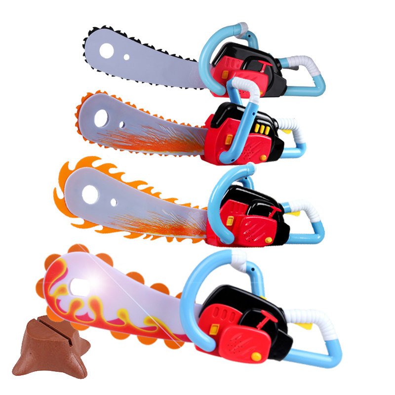 熊出没光头强玩具电锯套装伐木儿童砍树锯子电动玩具电动玩具枪