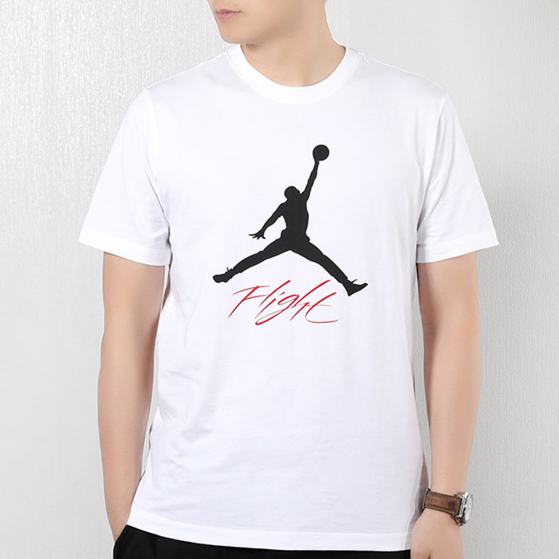 nike耐克男短袖2020夏季新款aj大logo宽松圆领透气短袖t恤ao0665