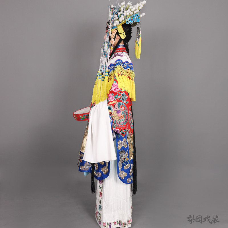 戏曲服装舞台演出杨贵妃凤袍 京剧贵妃醉酒戏服 软绉梅派镶边女蟒