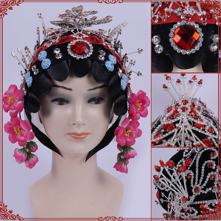 头饰豫剧戏曲古装演出包头用品花旦小姐丫鬟古典舞配饰