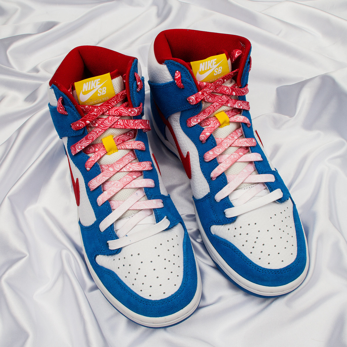 拓修适配aj1空军一号af1红黑蓝帆帆布dunk鸳鸯鞋带