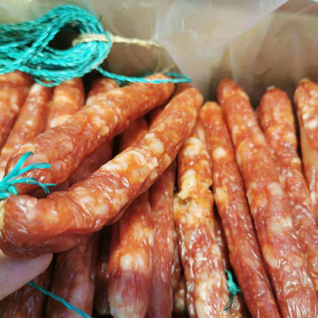 腊香江门手工咸味腊味香肠10斤装非二八瘦广香肠