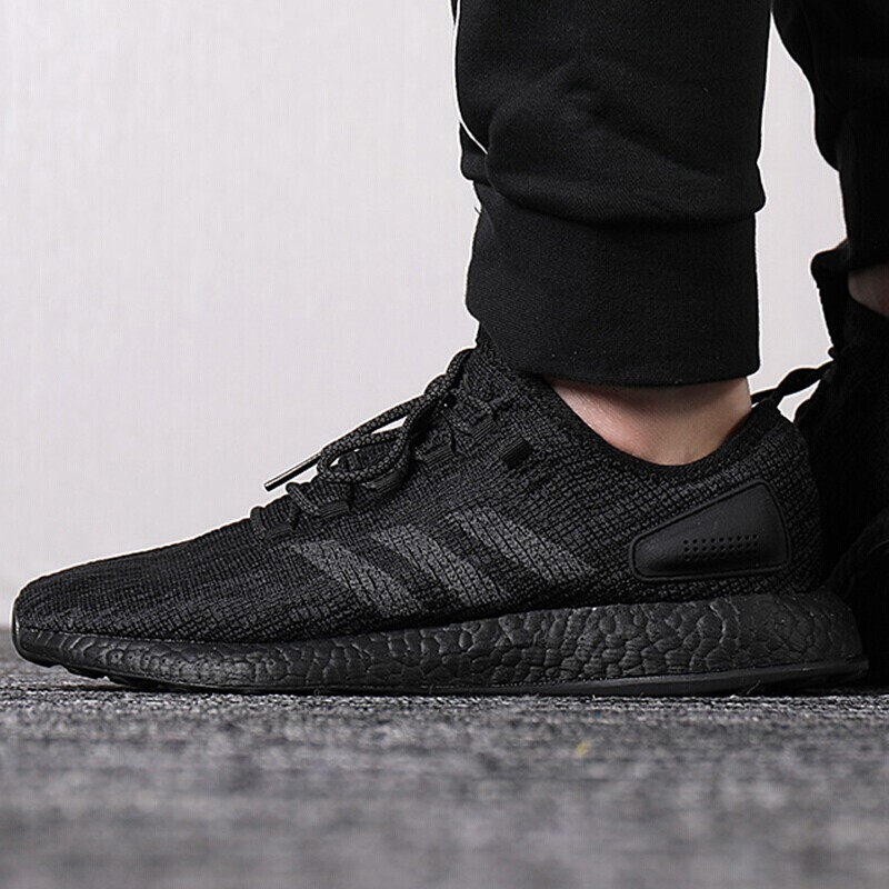 adidaspureboost全掌boost黑武士纯黑运动休闲跑步cm8304跑步鞋
