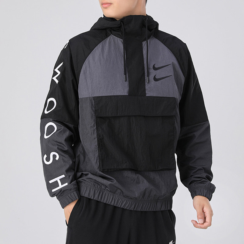 nike耐克卫衣男2020新款swoosh双钩运动休闲宽松连帽运动卫衣