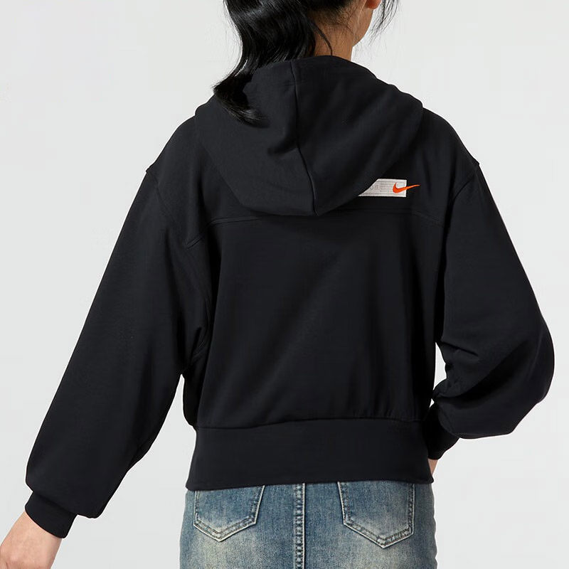 nike耐克女装针织夹克运动服小勾休闲宽松跑步运动茄克