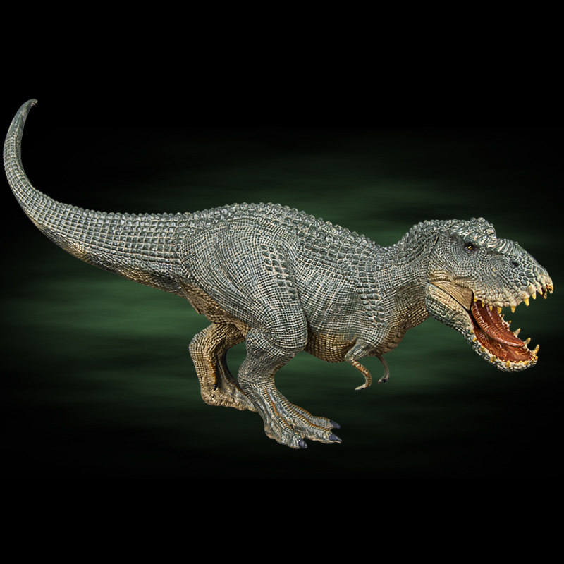 儿童暴龙龙玩具三角龙三角君王恐龙霸王龙金刚套装仿真