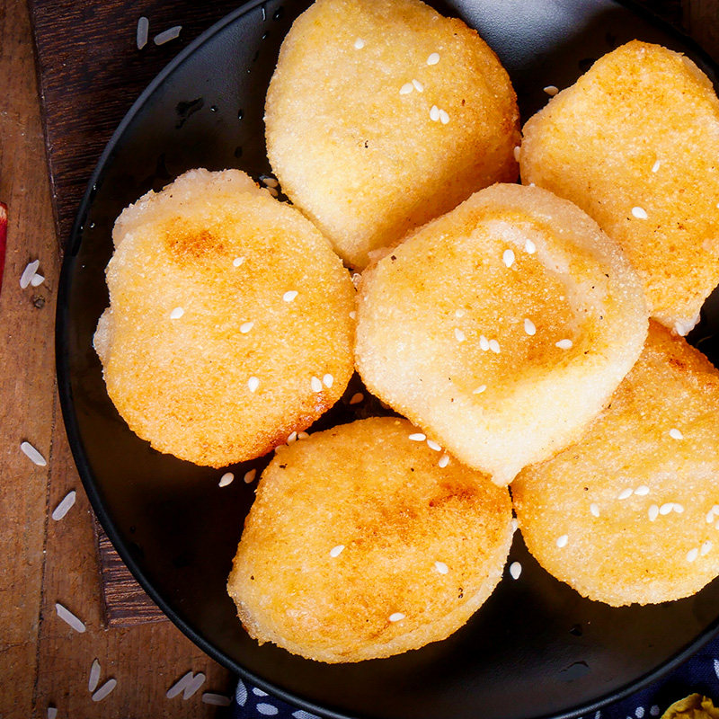 糍粑油炸糯米四川特产红糖半成品年糕小吃粑粑传统中式糕点