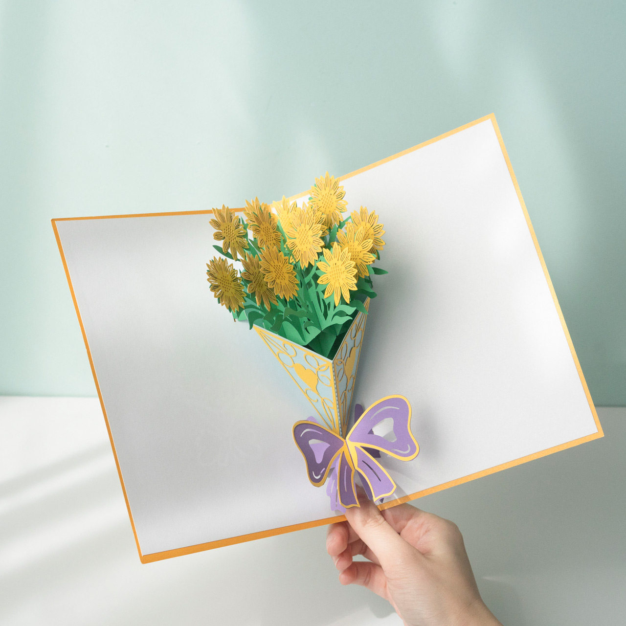 花束感谢信设计师新年手写写字片纸小卡生日礼物贺卡