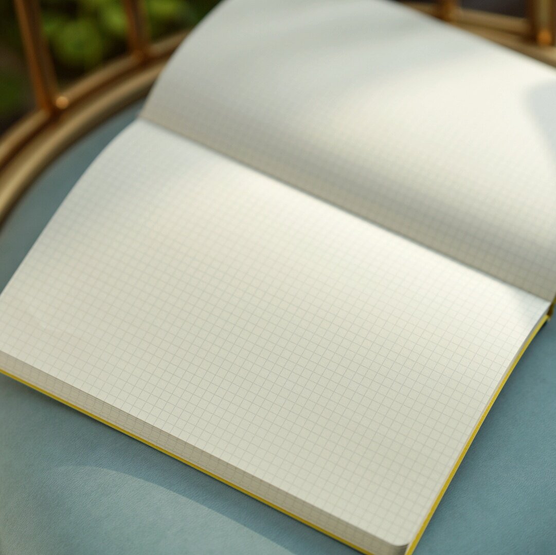 锦一文具 薄款网格本 方格本可爱小清新格子本 学生方格日记本 创意