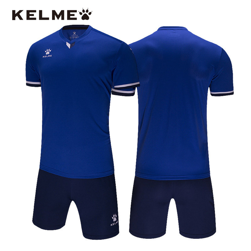 kelme卡尔卡尔美美足球套装成人短袖比赛赛球训练足球服