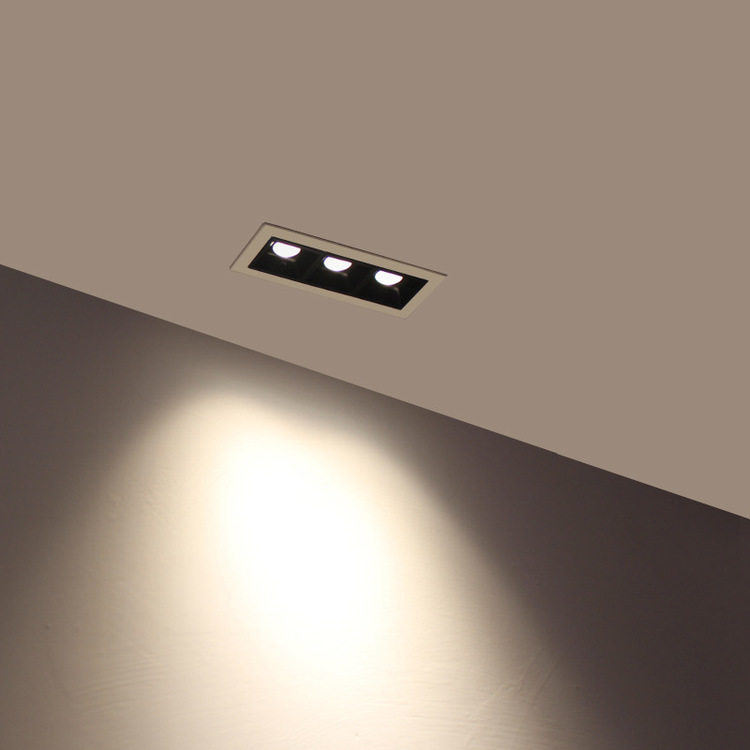 射灯嵌入式led格栅灯线条办公办公会办公会议会议室cob射灯