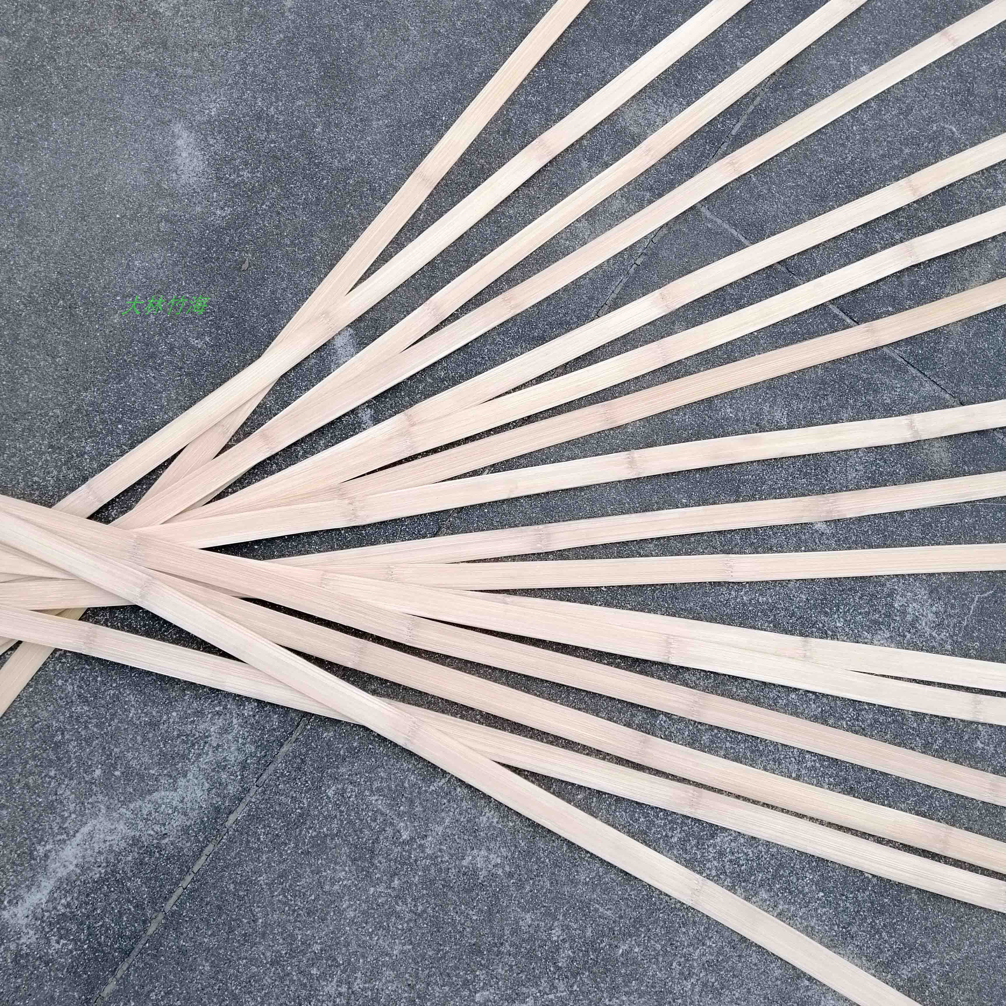 竹蔑材料黄蔑竹片竹条手工竹编模型装饰工艺竹编