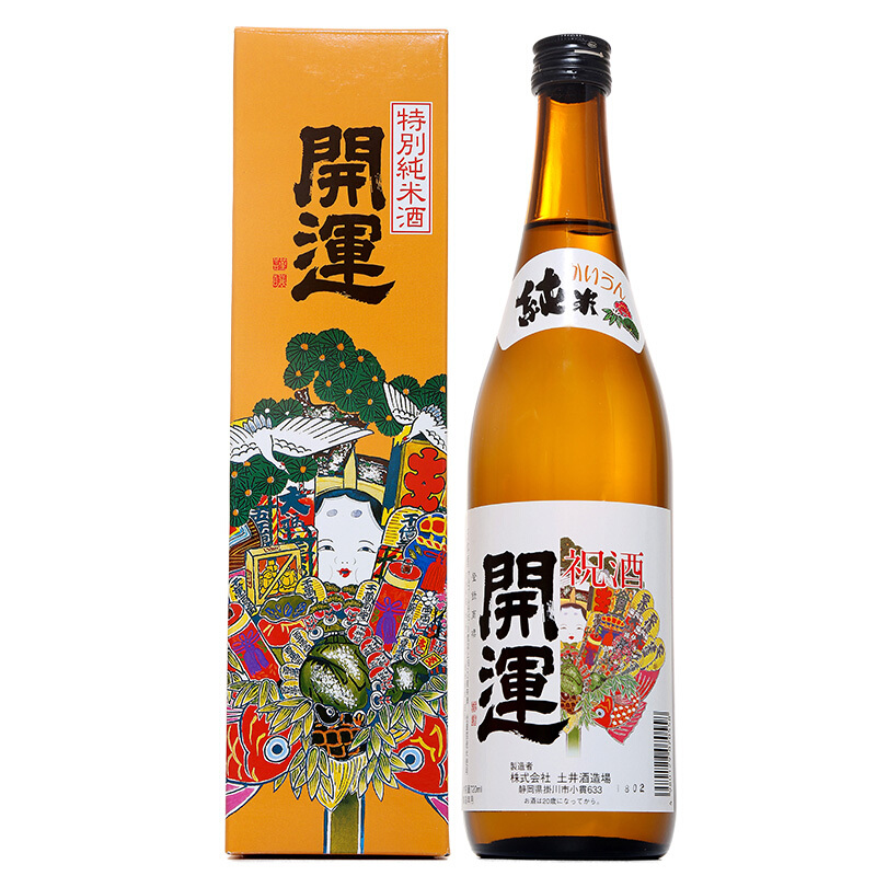 日本原装进口洋酒开运清酒 本酿造清酒300ml盒装日本祝酒传统清酒