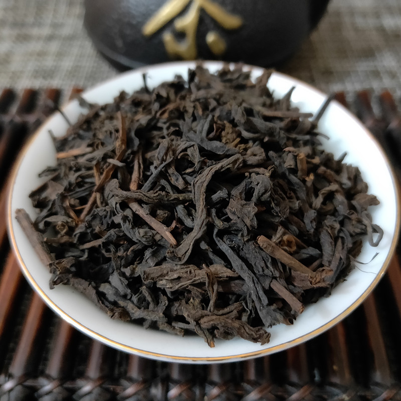 广西梧州特产去祛湿圣源农家六堡茶正品陈年黑茶茶叶六年陈200克