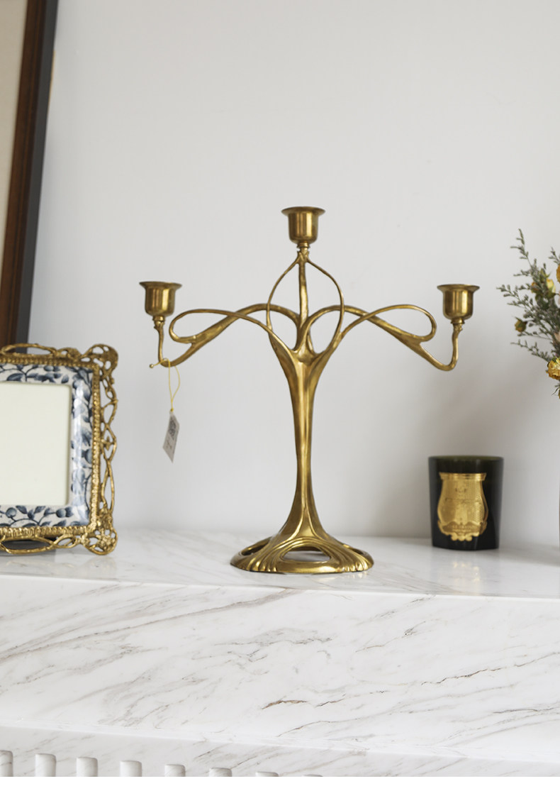 烛台别墅高档欧美美式轻奢蜡烛摆件餐桌浪漫烛台