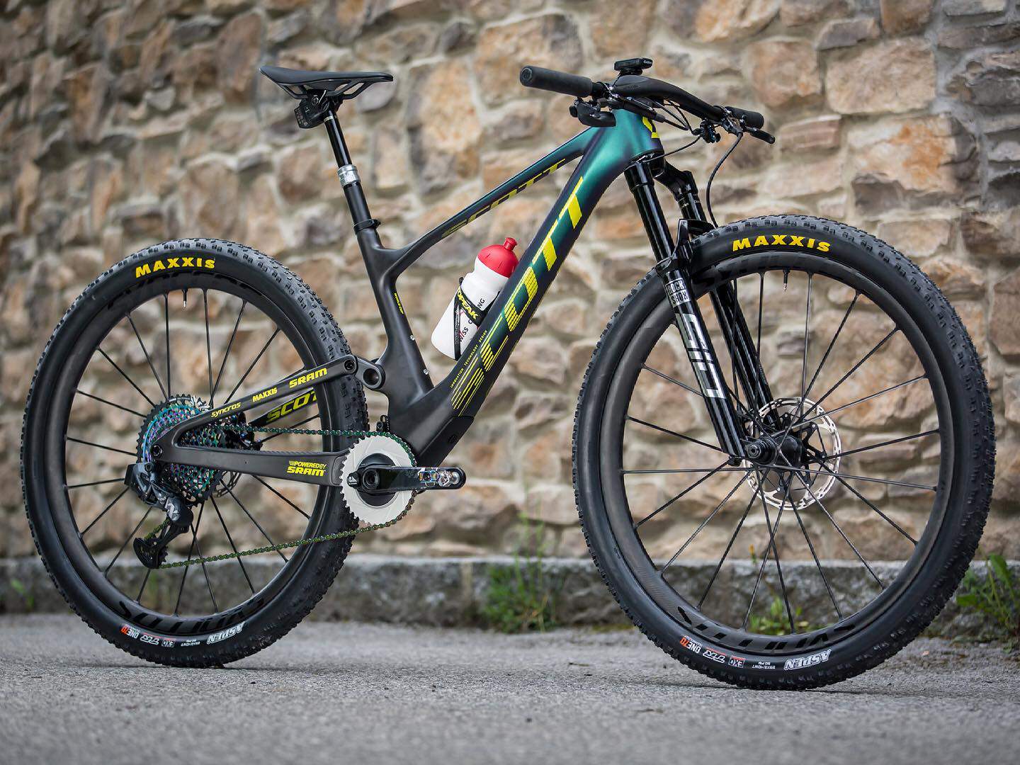 scottfrasericslwc山地碳纤维内走一体车把自行车车把