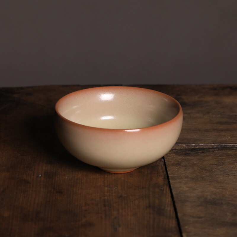 龙泉青瓷 孙文发御黄猪油冻 功夫茶具红胎品茗杯主人陶瓷普洱茶杯