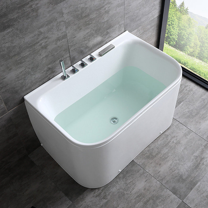 小型成人家用浴缸亚克力小户型卫生间日式迷你儿童坐躺式深泡浴盆