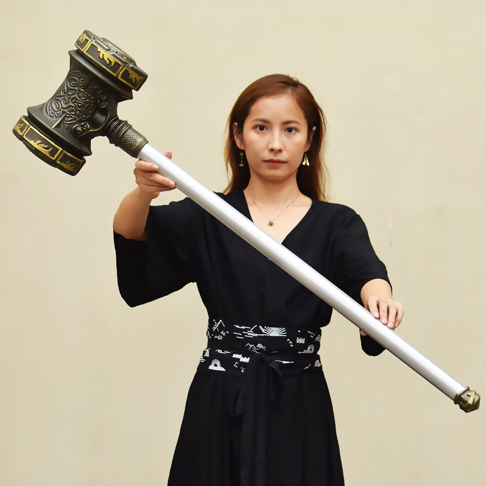 昊天锤超大号一米软胶斗罗武器玩具刀剑七杀游戏