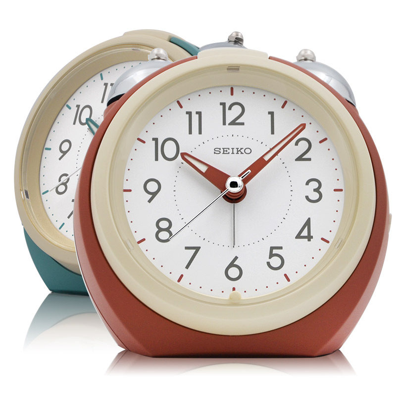 seiko日本精工时钟渐强强打铃声可调音量闹钟闹钟