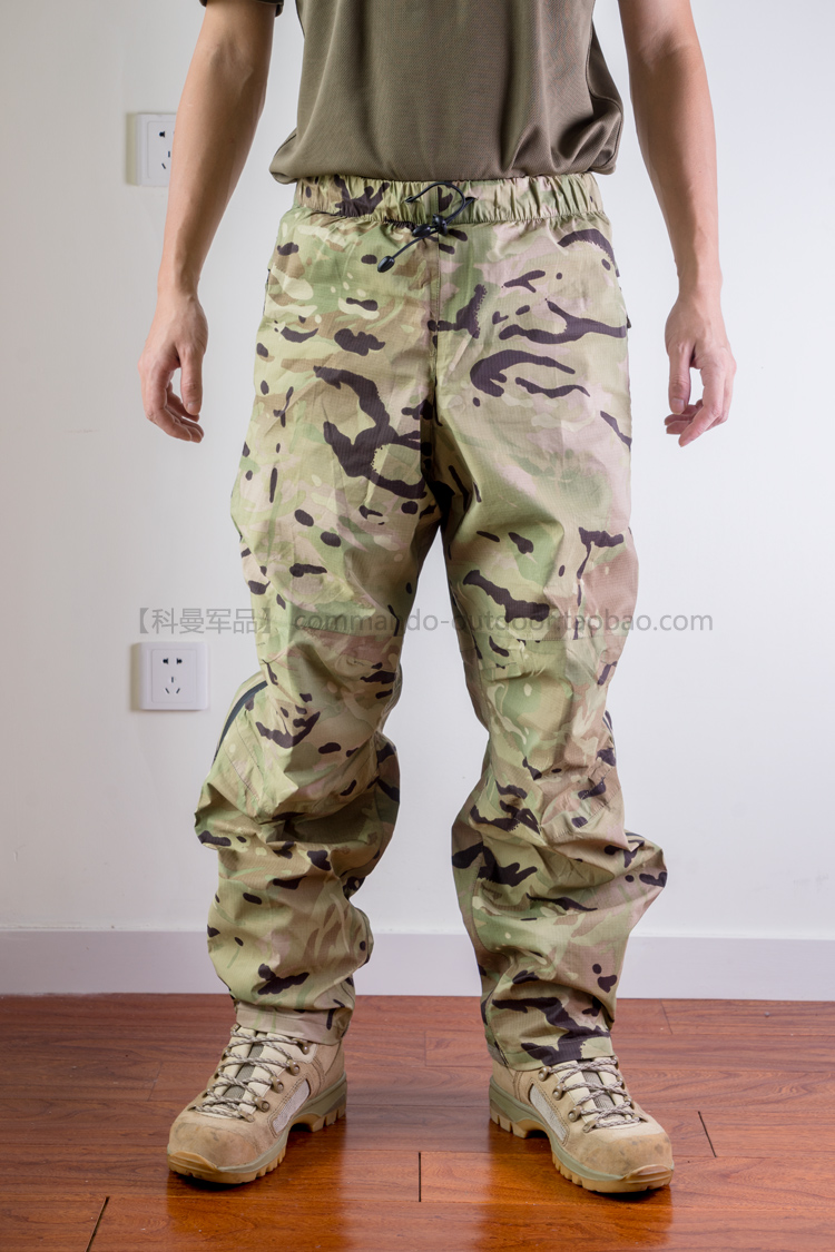 全新军版 英国公发原品全地形迷彩GTX防水透气冲锋裤/防暴雨