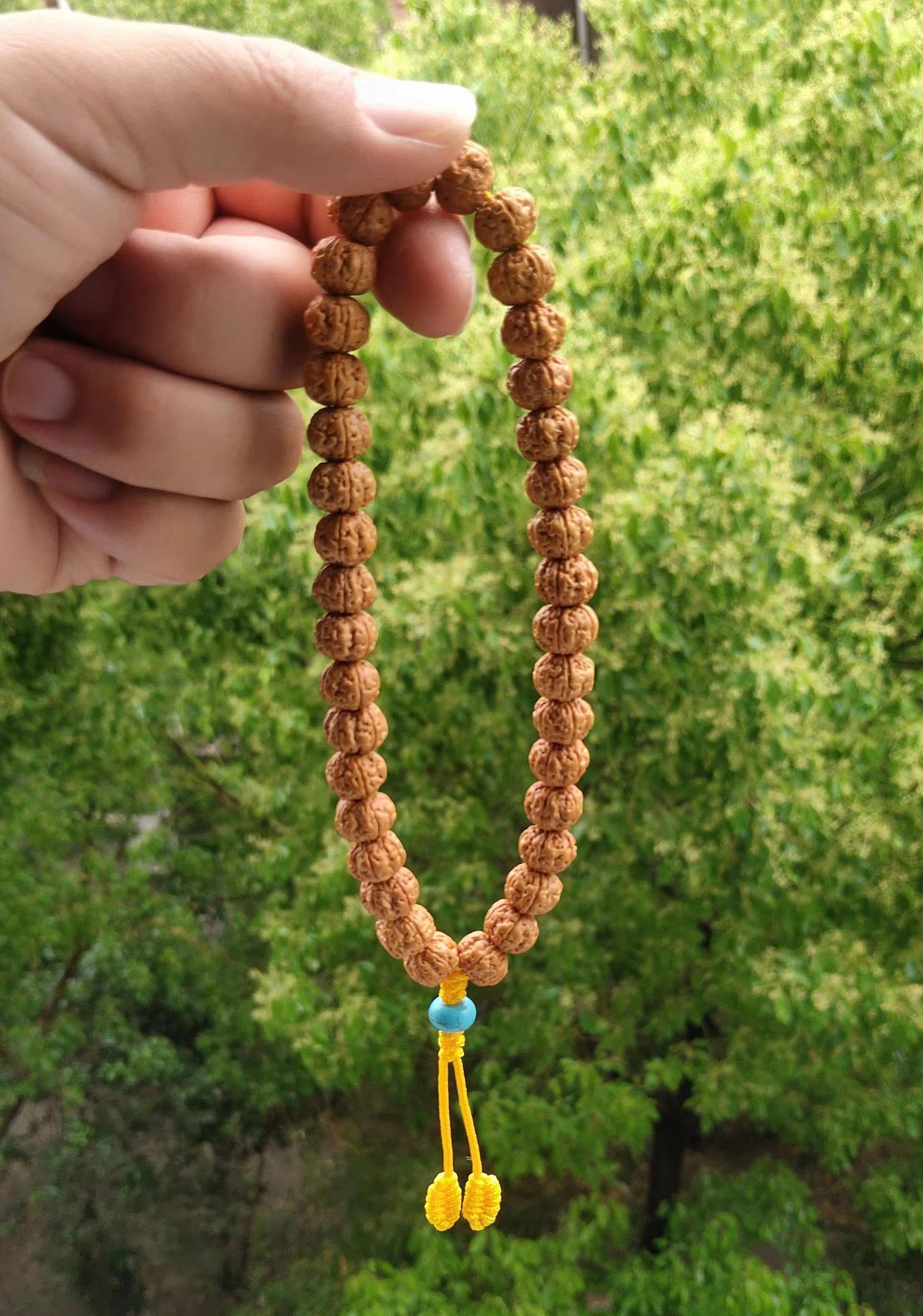 精品原籽龙鳞小金刚菩提提子佛珠21颗手持念珠菩提