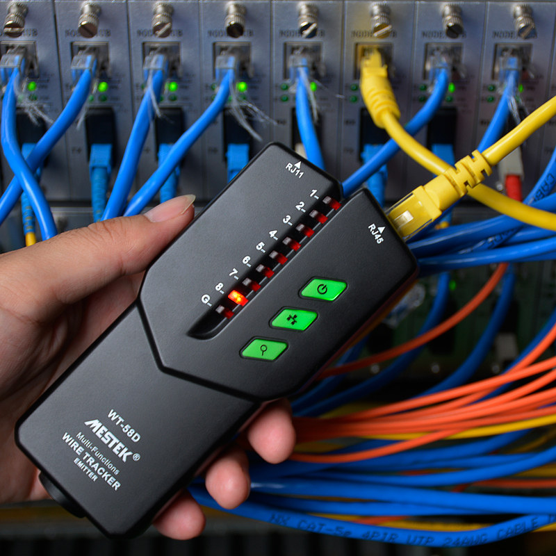 迈斯泰克网络寻线仪查线器多功能带电寻线器巡线测线仪wt58dl