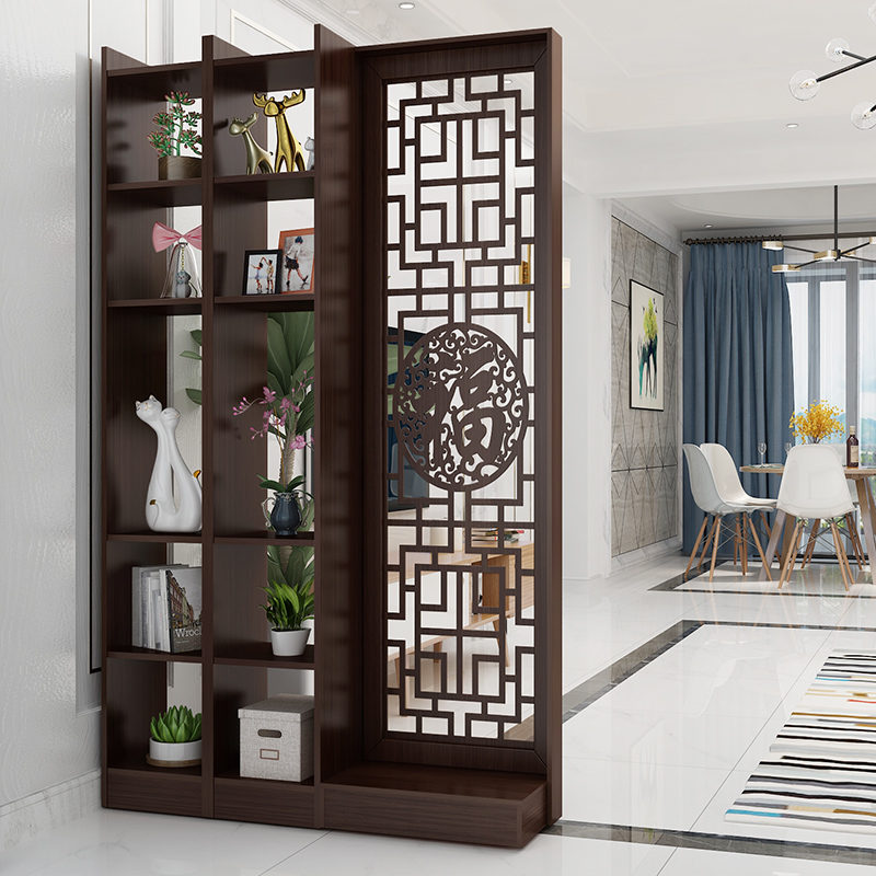 入户镂空小户现代简约酒柜装饰客厅隔断屏风门厅