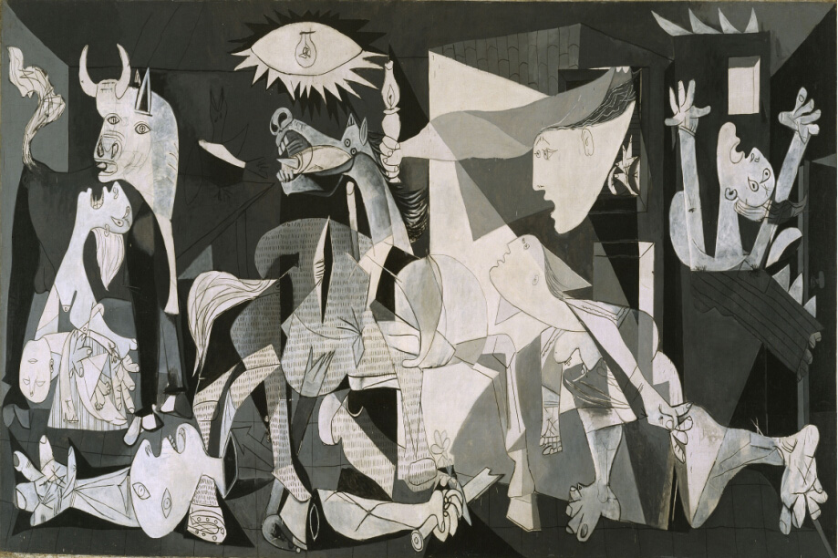 成人1000片木质拼图益智玩具世界名画油画装饰画毕加索格尔尼卡拼图